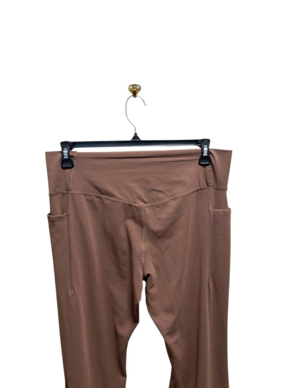 Makers Market Everyday Flare Yoga Pants Brown Size XL Athletic Gym Workout Cute - Picture 10 of 13